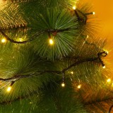 Instalatie de Craciun, Flippy&reg;, Tip Liniara, Fir Negru, 9 m, 100 LED-uri, Interconectabila, Alb Cald