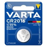 Baterie litiu Varta CR2016 3V 90mAh, 20 x 1.6 mm, blister 1 buc