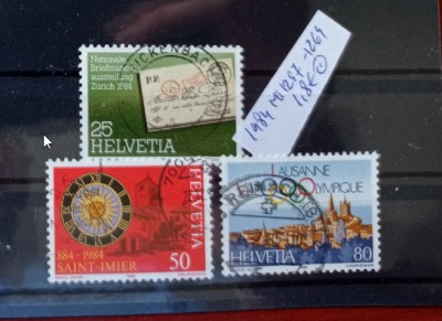 TS21 - Timbre serie - Elvetia - Helvetia 1984 Mi1297 - 1269 foto