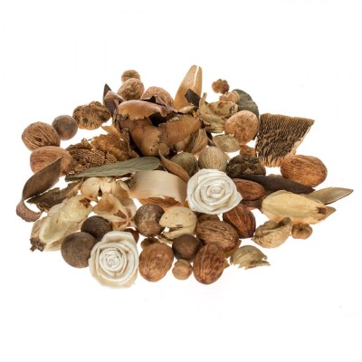 Potpourri Aromatic, Model Decorativ, Flori și Frunze, Aromă Vanilie, Capacitate 120g foto