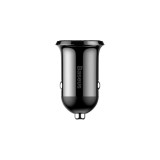 &Icirc;ncărcător auto dual USB Baseus Grain Pro 4.8A (Negru)