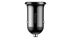 &Icirc;ncărcător auto dual USB Baseus Grain Pro 4.8A (Negru)
