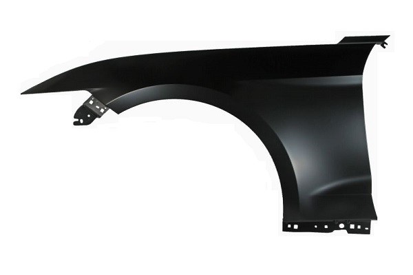Aripa fata Ford Mustang, 01.2015-07.2018 , partea stanga din aluminiu; fara gauri pentru ornament
