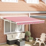 vidaXL Cortina Retractabilă Manual Roșu 300 x 250 cm țesătură 3329988