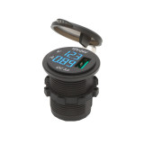 Adaptor priza bricheta auto MNC, 12/24 V, USB, afisaj LED