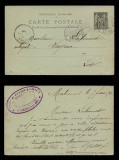 France 1898 Postcard Postal stationery - Montreuil-sous-Bois to Vayrac D.223