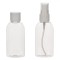 Set Sticle Călătorie, Transparente, 60ml, 2 Bucăți, Capac Alb, Plastic