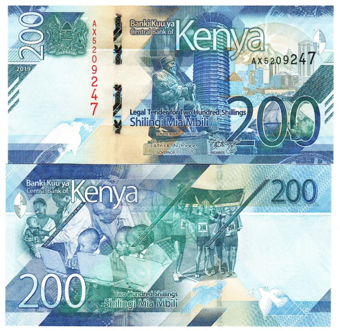 Kenya 200 Shilingi 2024 P-54 UNC