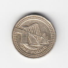 Moneda Anglia one pound / o lira 2004, circulata