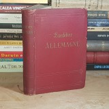 KARL BAEDEKER - ALLEMAGNE _ LE RAIL ET LA ROUTE / GERMANIA * GHID TURISTIC , LEIPZIG , 1936 *