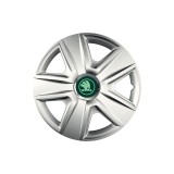 Cumpara ieftin Set 4 Capace Roti pentru Skoda Nou Verde, model Esprit Gray, R16, SKODA