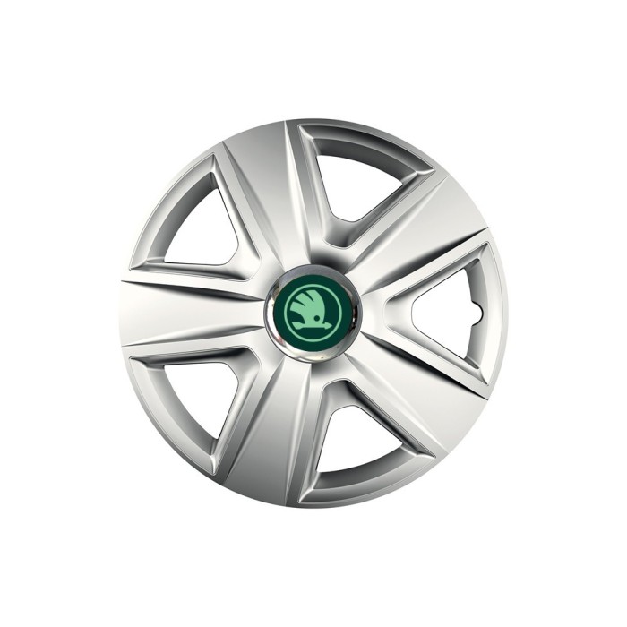 Set 4 Capace Roti pentru Skoda Nou Verde, model Esprit Gray, R16, SKODA
