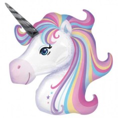 Balon folie pastel Unicorn 74x76 cm