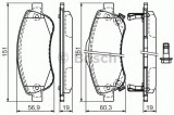 Set placute frana,frana disc HONDA CR-V IV (RE) (2012 - 2016) BOSCH 0 986 494 379