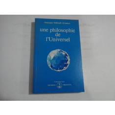 UNE PHILOSOPHIE DE L&#039;UNIVERSEL - OMRAAM MIKHAEL AIVANHOV