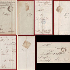 1868-1882 Colectie 24 circulatii postale in Bucovina, cenzura militara austriaca