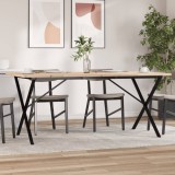 Masă Bucătărie VidaXL Lemn Masiv Pin, Cadru X, 180x90x75.5 cm, Maro