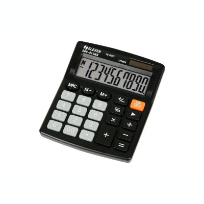 Calculator de birou 10 digiți 124 x 102 x 25 mm Eleven SDC-810NR foto