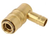 Conector rapid &icirc;n unghi de 90&deg; alamă 15 bar FPM