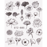 Cumpara ieftin Tatuaj Unghii LUXORISE Simple Flower Fantasy, STZ-885