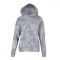 Hanorac Dama, Gri Tie Dye, Gluga, Captuseala Fleece, One Size