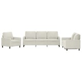 Cumpara ieftin Set de canapele cu perne, 3 piese, crem, catifea