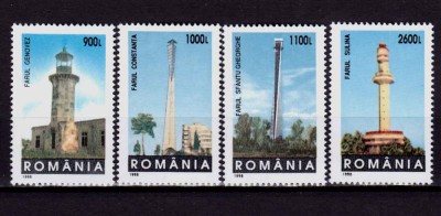 RO 1998 LP 1474 &amp;quot;Faruri &amp;quot;, serie , MNH foto