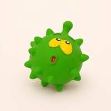 Jucărie Minge Squeaky pentru C&acirc;ini, Monstru cu Țepi, Verde