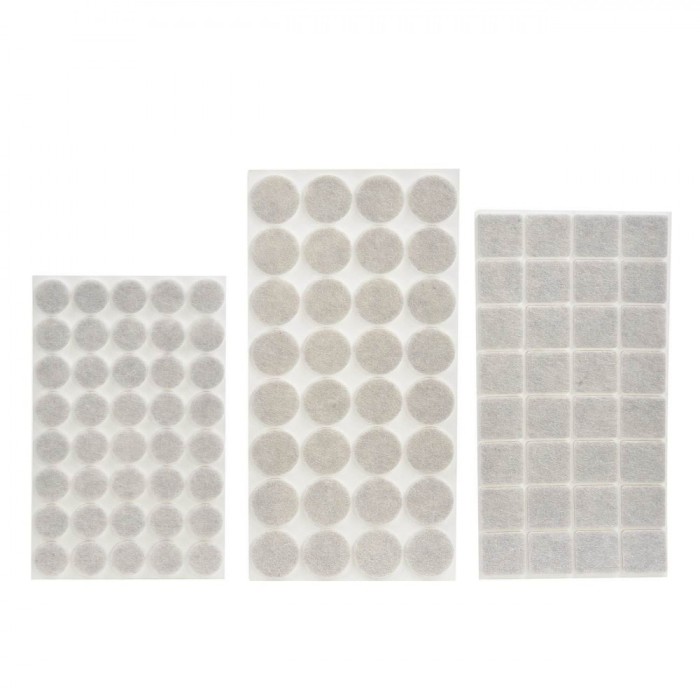 Set Protectoare Mobilă, Autocolant, 104 Bucăți, Din P&acirc;slă, Alb Deschis, Diverse Dimensiuni