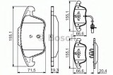 Set placute frana,frana disc AUDI A4 (8K2, B8) (2007 - 2015) BOSCH 0 986 494 538