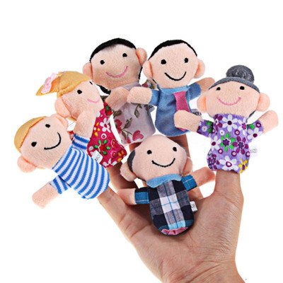 Set de 6 marionete pentru degete - familie Drool foto