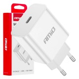 &Icirc;ncărcător de perete USB-C 230V 20W AMIO-03891