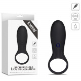 Inel vibrator de silicon pentru penis rezistent la apă