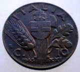 1.694 ITALIA WWII VITTORIO EMANUELE III 10 CENTESIMI 1943 R, Europa, Bronz-Aluminiu