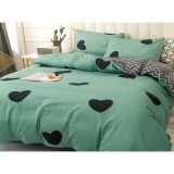 Cumpara ieftin Lenjerie de Pat 4 Piese - Bumbac Satinat - SUZ122