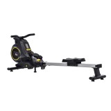 HOMCOM Aparat de Vaslit Magnetic Pliabile cu Rola pe 8 nivele de Rezistenta si Monitor 185x58x57cm | Aosom Romania