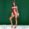 Costum Sexy Craciunita 4 Piese S/M
