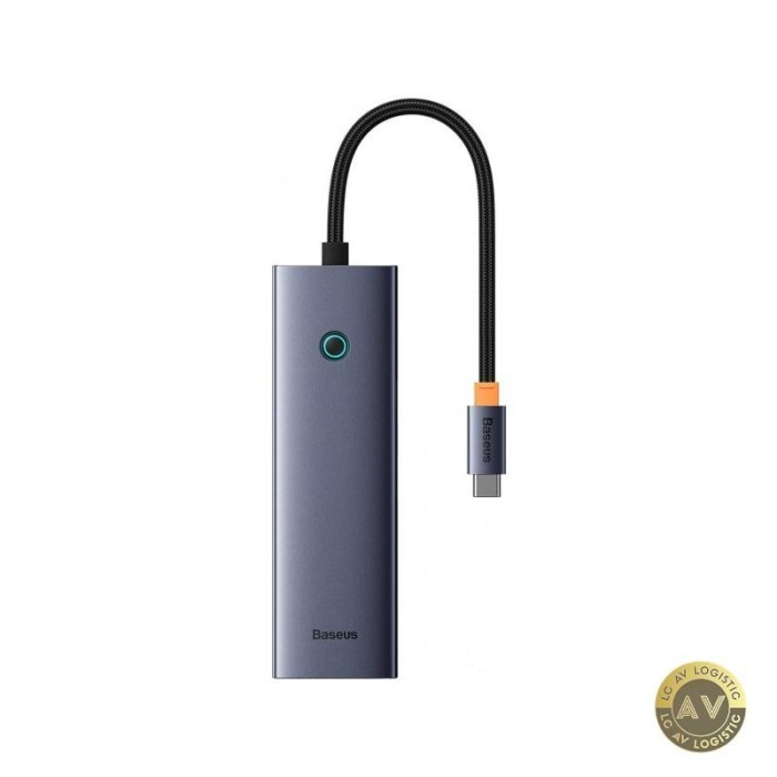 Hub USB-C Baseus UltraJoy 2 x USB-A 3.0 - 1 x USB-C - 1 x HDMI - 1 x RJ45 - 1 x SD - 1 x microSD Gri B00052805813-00