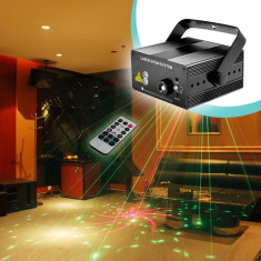 PROMOTIE! LASER DISCO CU 2 CULORI SI LEDURI RGB,SENZOR SUNET,TELECOMANDA,SUPER! foto