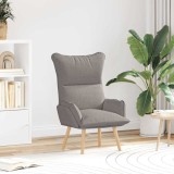 Cumpara ieftin Fotoliu de relaxare Gri taupe 69 x 74 x 93 cm țesătură