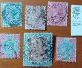 INDIA-1892(Colonie Brit,-Regina VICTORIA)-LOT-6v.''(Cat YV.-20e) -Stampilate.--Vezi-Scan