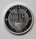 Moneda 1000 Lei 2003 Proof, Set Monetarie 2003, Romania