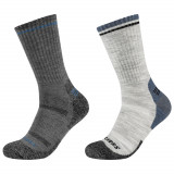 șosete Skechers 2PPK Men Trail Wool Socks SK41104-9300 gri, 39-42, 43-46