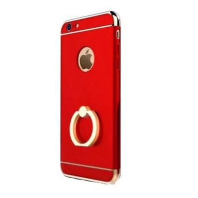 Husa pentru Apple iPhone 8, GloMax 3in1 Ring PerfectFit, Red foto