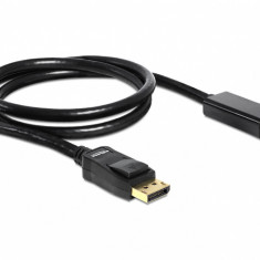 Cablu DisplayPort la HDMI Pasiv T-T ecranat 1m Negru, Delock 82586