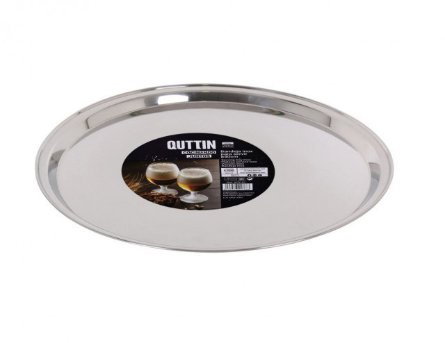 Tava rotunda pentru servire, inox, 40 cm