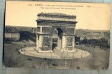 AD 474 C. P. VECHE - PARIS -L&#039;ARC DE TRIOMPHE ET LA PLACE DE L&#039;ETOILE -FRANTA, Circulata, Printata