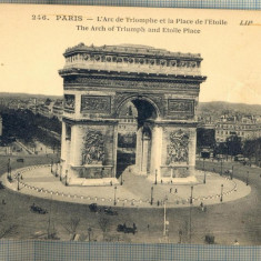 AD 474 C. P. VECHE - PARIS -L'ARC DE TRIOMPHE ET LA PLACE DE L'ETOILE -FRANTA