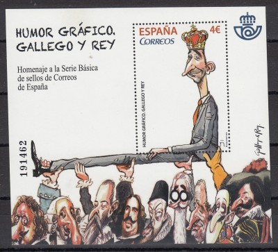 Spania 2016 - Arta - UMOR GRAFIC - GALLEGO Y REY - Nominal 4,00 Eur.- MNH foto