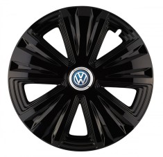 Set 4 capace roti Glory Negru R15 pentru gama auto Volkswagen